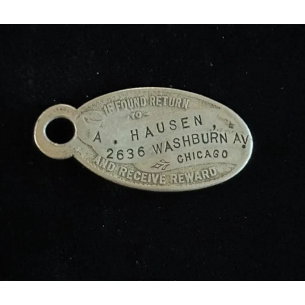 If Found Return Reward Key Fob Tag Washburn Ave‎ Chicago A Hausen